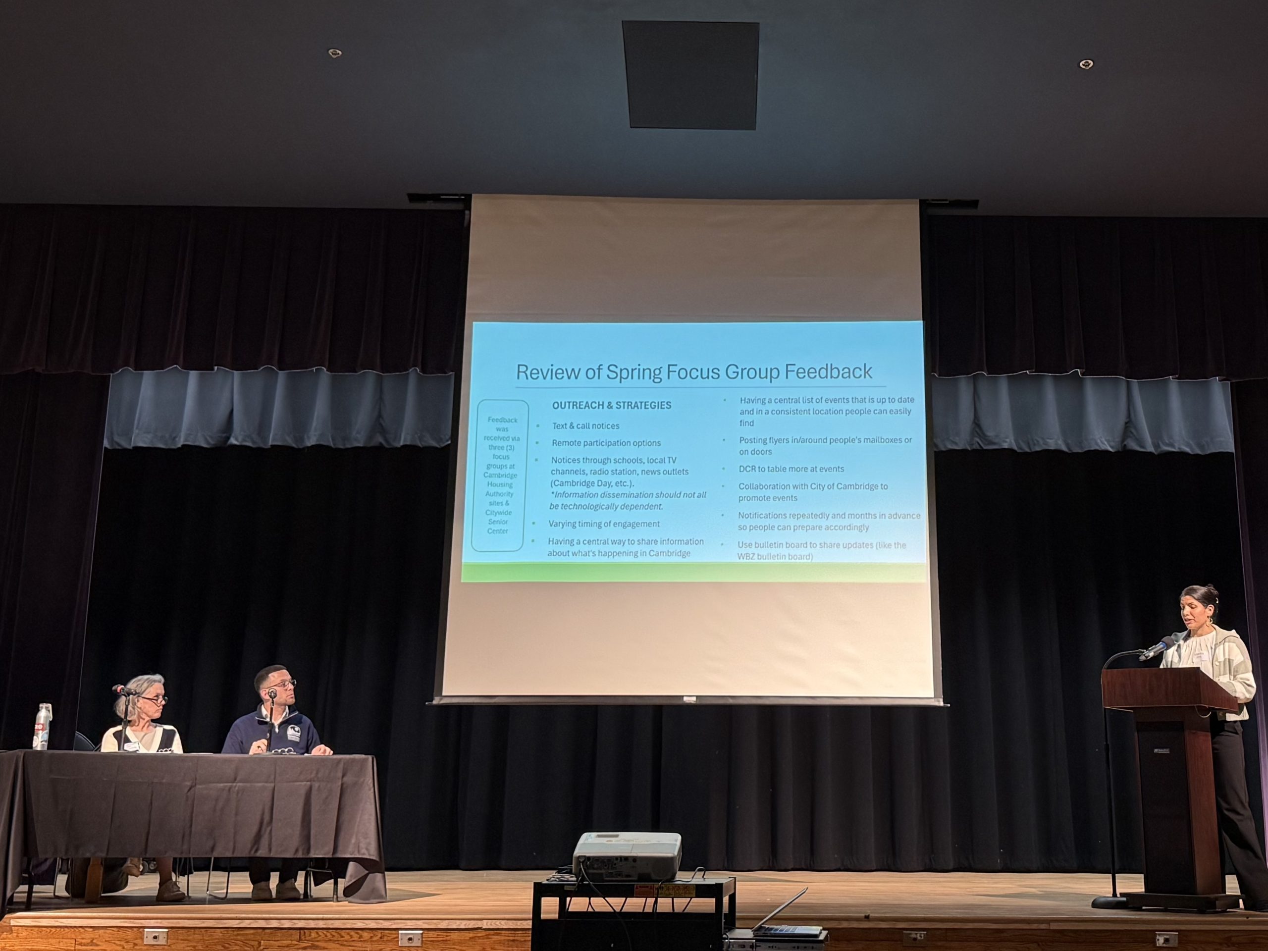 Charles River Task Force in full feedback mode