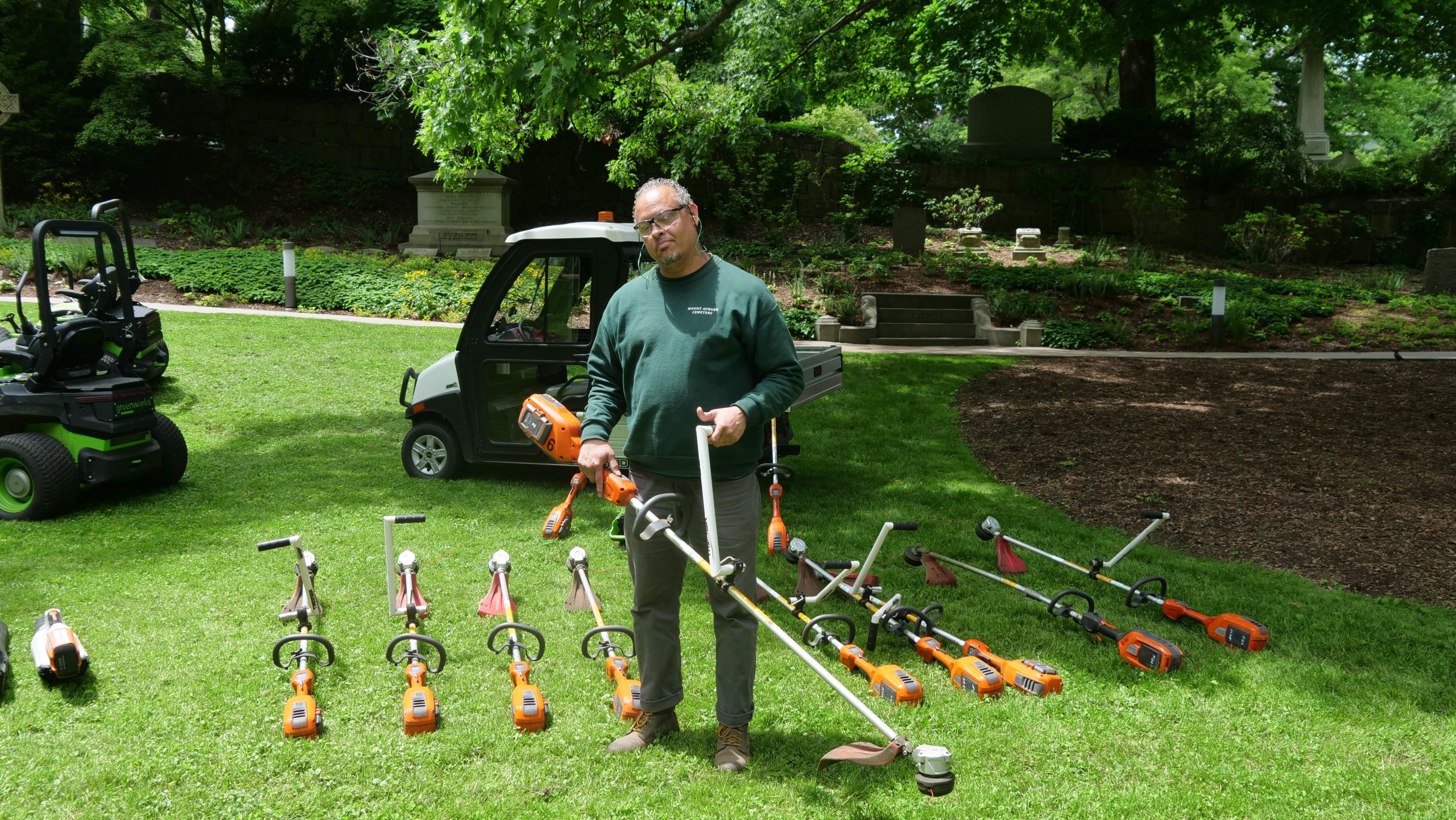 Mount Auburn lays gas-powered equipment to rest