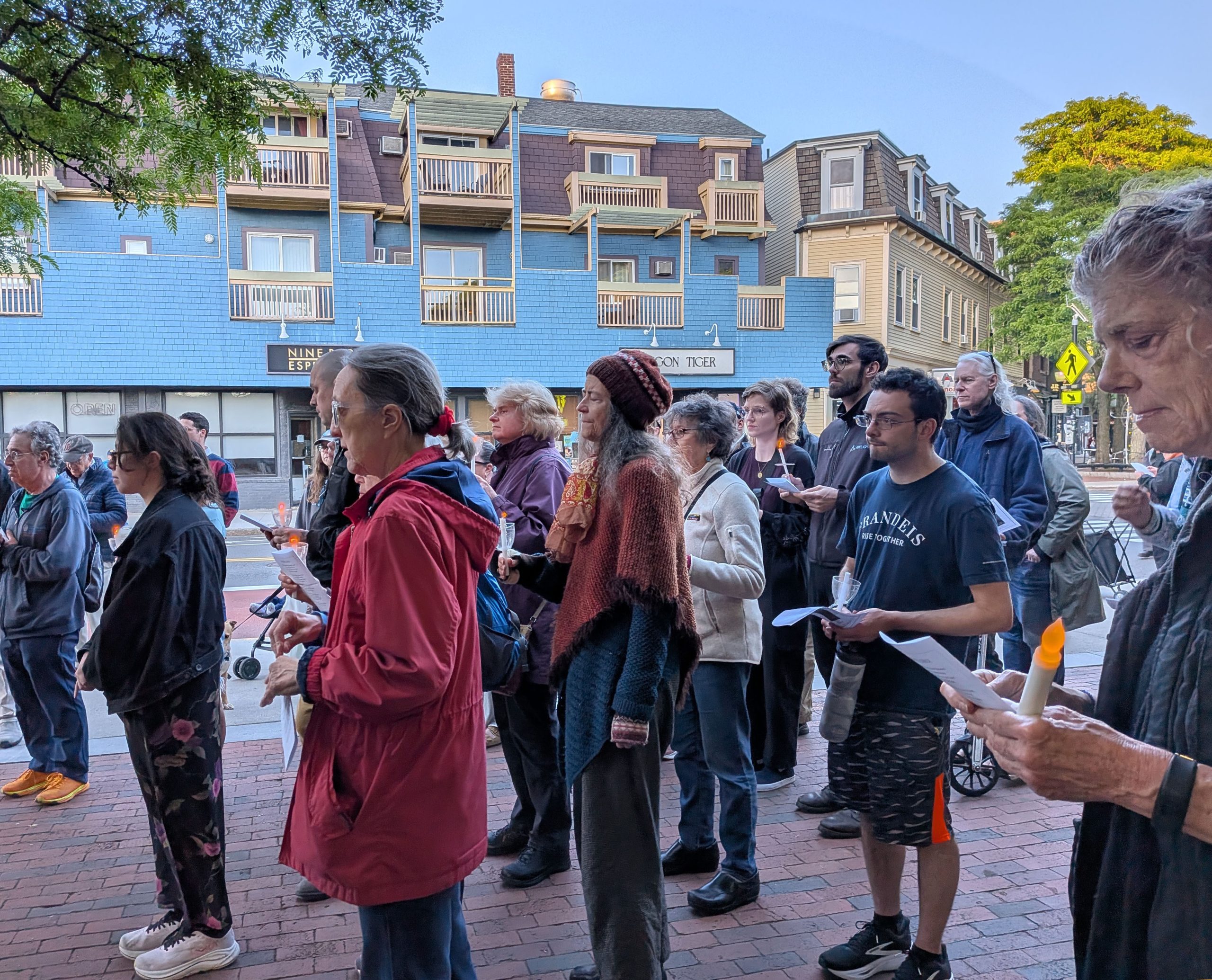 Davis Square neighbors memorialize man caught by MBTA escalator