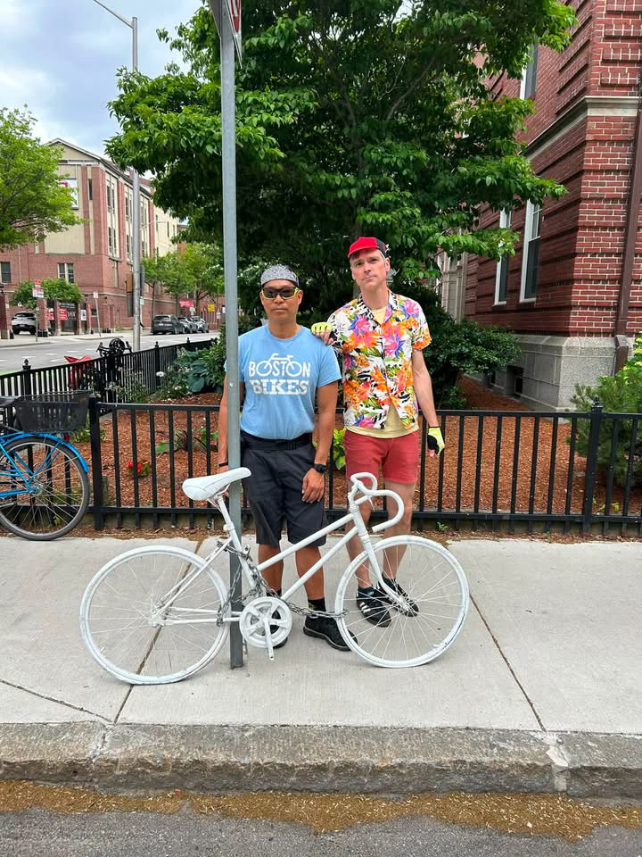 Staley ghost bike put in place