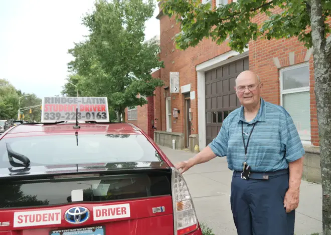 Timmins hits 55 (years) teaching drivers ed in Cambridge